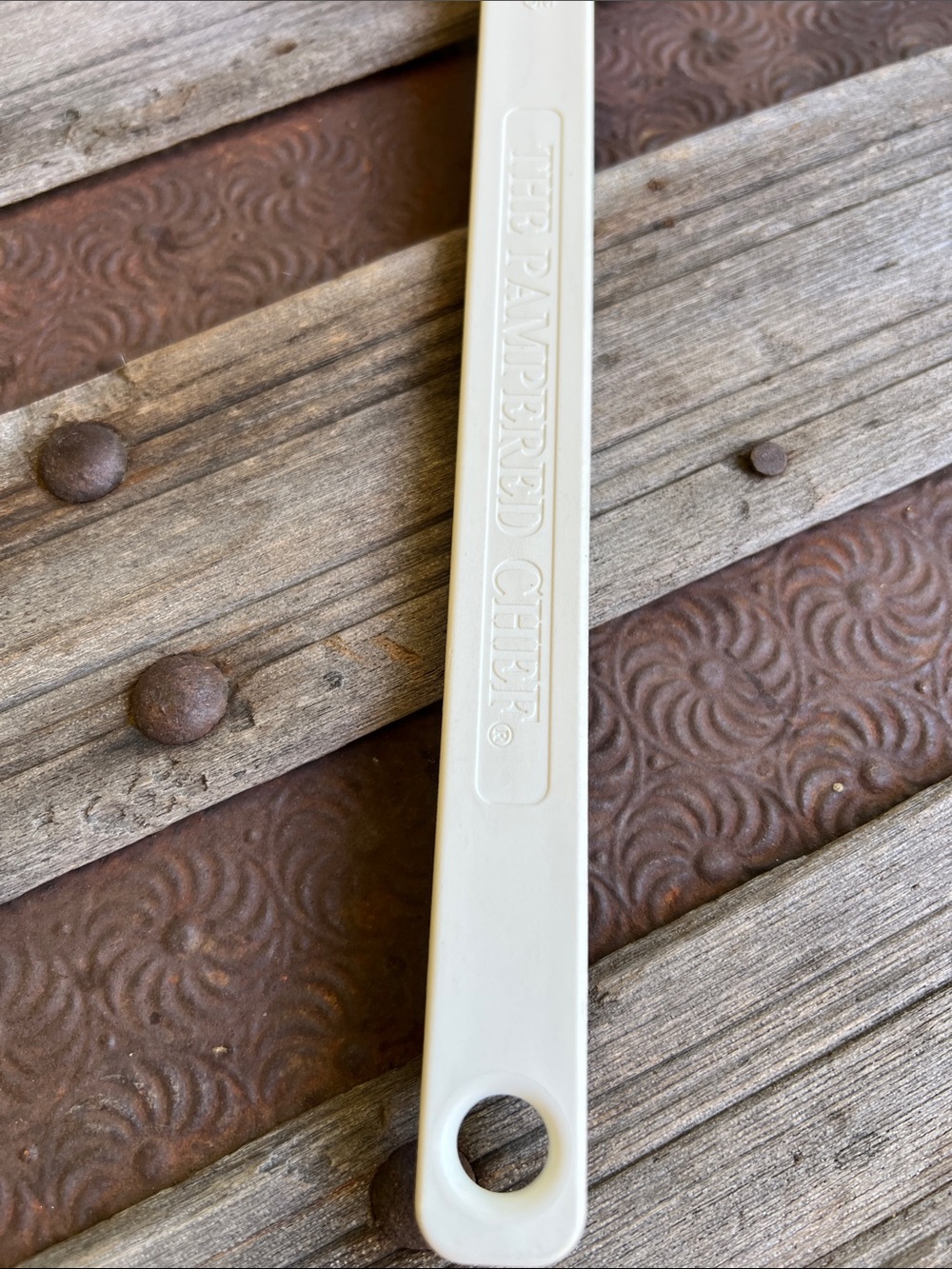 Pampered Chef Mix 'N Scraper Spatula Heavy-Duty Scraper + Spoon in one - Picture 6 of 16